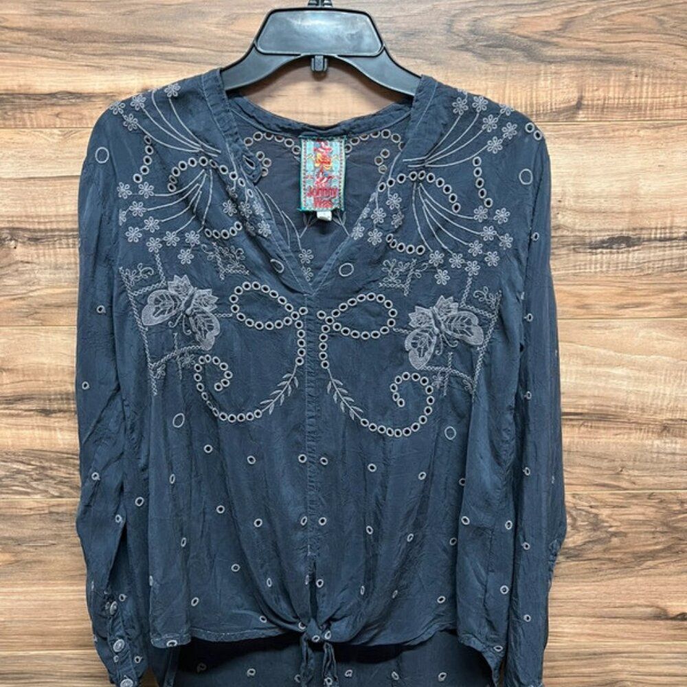Johnny Was small long sleeve top